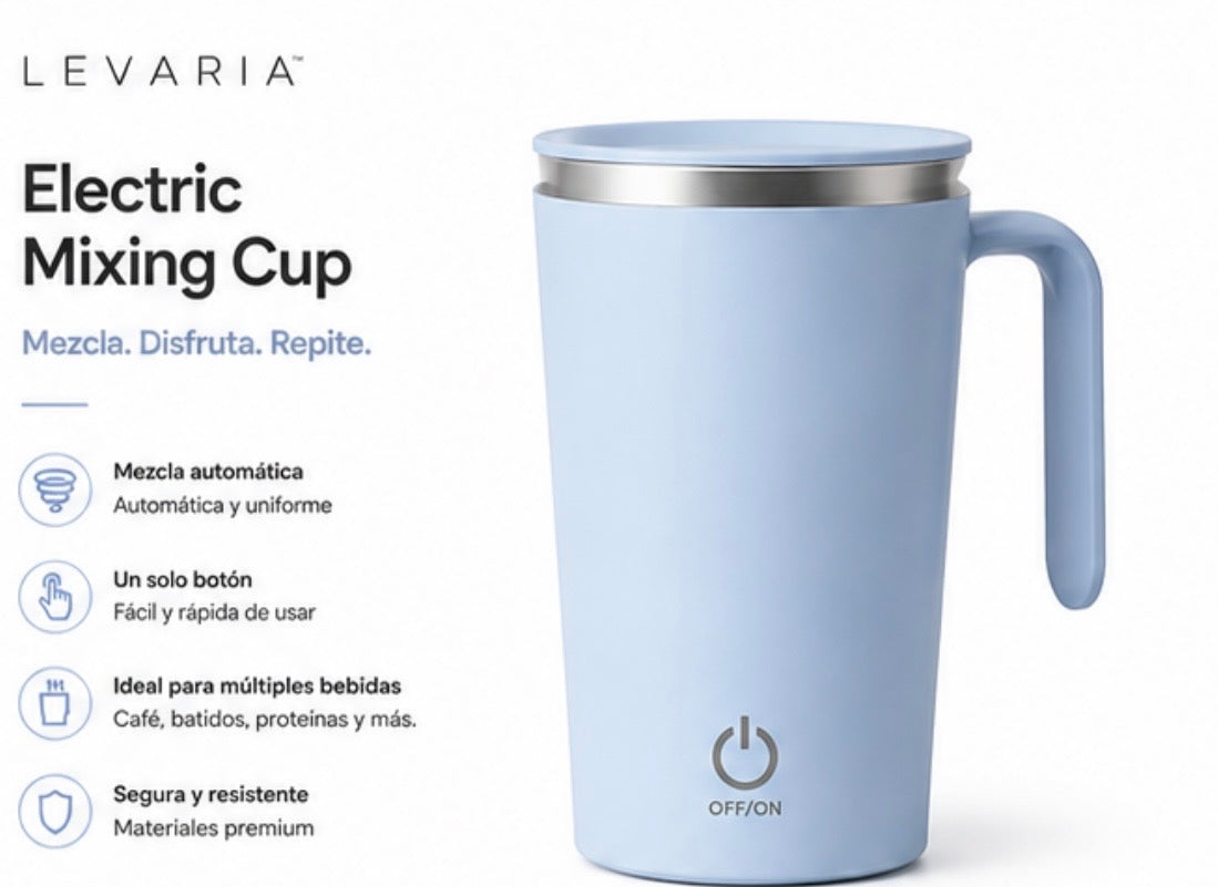 LEVARIA™ Magnetic Stirring Mug, Portable, Ideal for Coffee and Smoothies