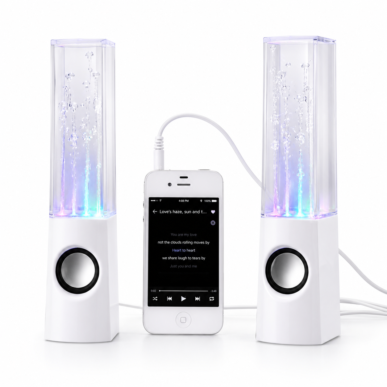 LEVARIA™ AquaBeat Speakers – RGB Water Rhythm Sound System