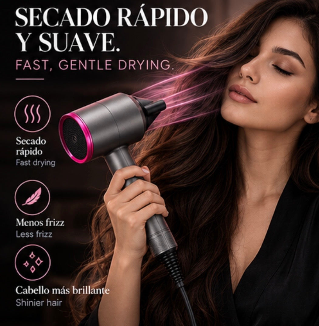 Hair Dryer 1400w 110V   220V Hairdryer Hair Blow Dryer Fast Straight Hot Air Styler 3 Heat Setting 2 Speed  Ne Setting