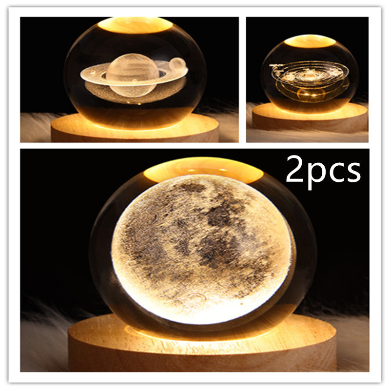 LEVARIA™ CrystalGlow Lamp – 3D Crystal Night Light