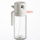•2 en 1, botella de aceite de cocina, spray y dispensador de aceite.                                             •2 In 1 Oil Sprayer Bottle BBQ Cooking Oil Dispenser Olive Oil Pourers Sprayer Kitchen Baking Oil Mister Vinegar Bottle