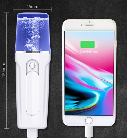 LEVARIA™ Nano Mist Facial Portátil 2 en 1 — Hidratación Instantánea + Power Bank