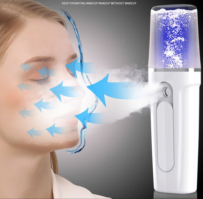 LEVARIA™ Nano Mist Facial Portátil 2 en 1 — Hidratación Instantánea + Power Bank