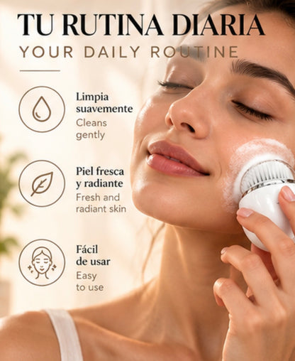 Ultrasonic electric face washer