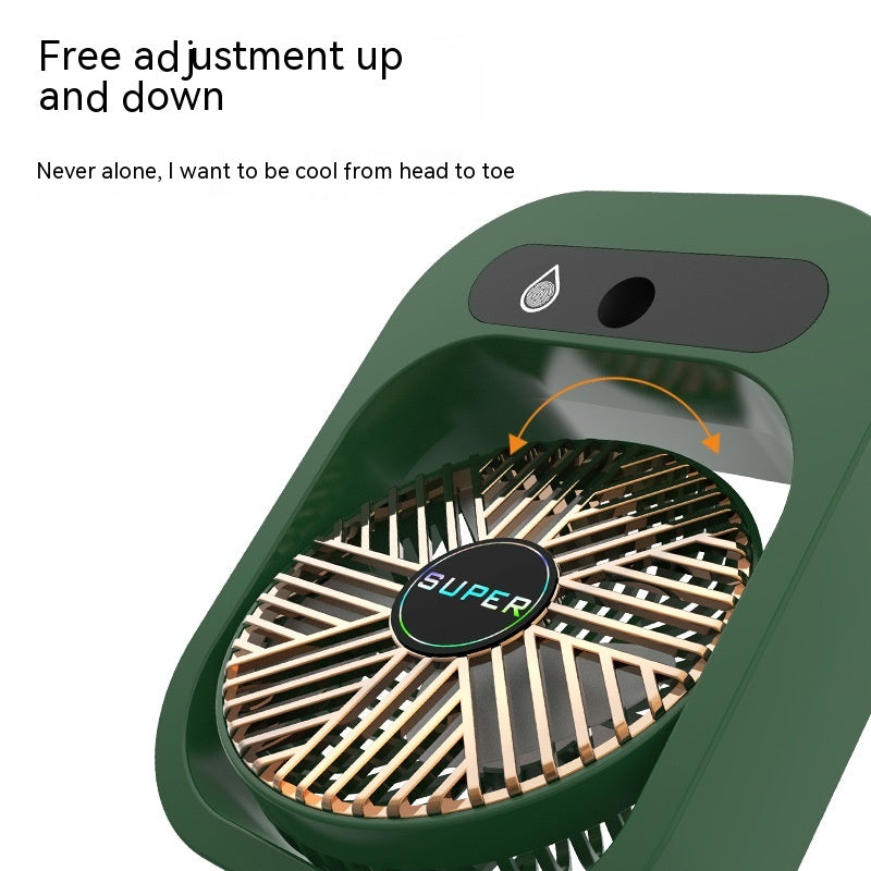 LEVARIA™ Mini Portable USB Air Conditioner | Fan with Spray + 3 Speeds