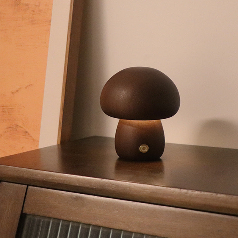 LEVARIA™ Lámpara Nocturna Minimalista de Madera | Luz Cálida para un Ambiente Relajante