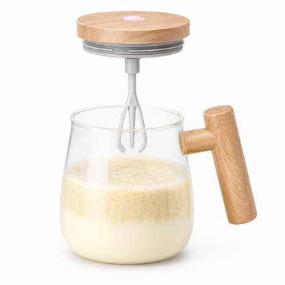 LEVARIA™ AutoMix Smart Mug – Self-Stirring Coffee Cup