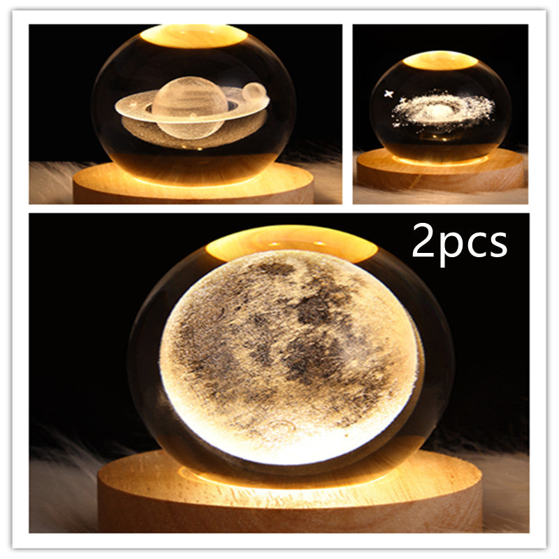 LEVARIA™ CrystalGlow Lamp – 3D Crystal Night Light
