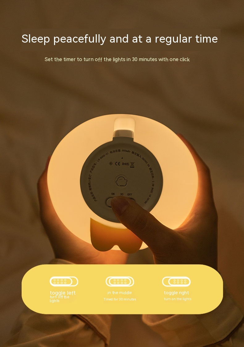 LEVARIA™ Lámpara Patito LED Táctil | Luz Nocturna Recargable Súper Tierna y Relajante