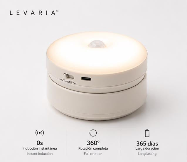 LEVARIA™ MotionGlow Night Light – LED Motion Sensor Lamp 3 Modes