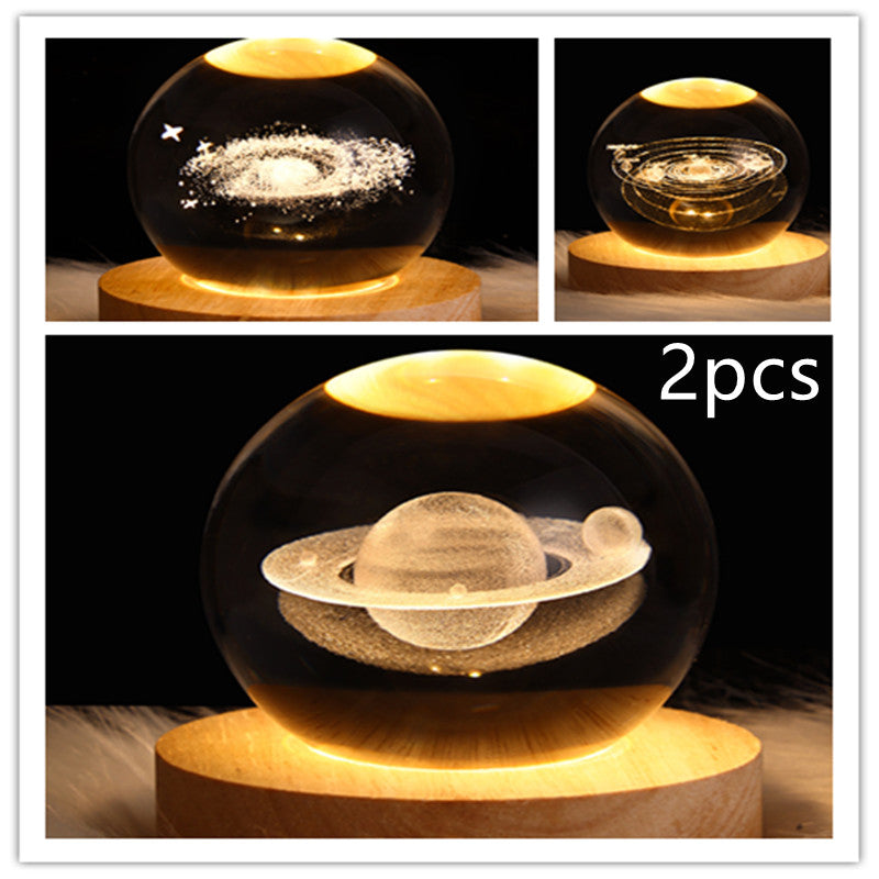 LEVARIA™ CrystalGlow Lamp – 3D Crystal Night Light