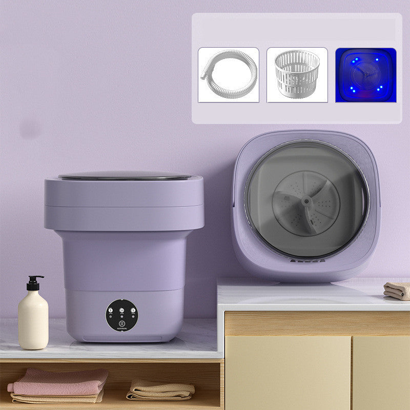 Mini Foldable Washing Machine Portable Mini Socks Underwear Panties Washing Machine Large Capacity 3 Models With Spinning Dry Gadgets
