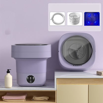 Mini Foldable Washing Machine Portable Mini Socks Underwear Panties Washing Machine Large Capacity 3 Models With Spinning Dry Gadgets