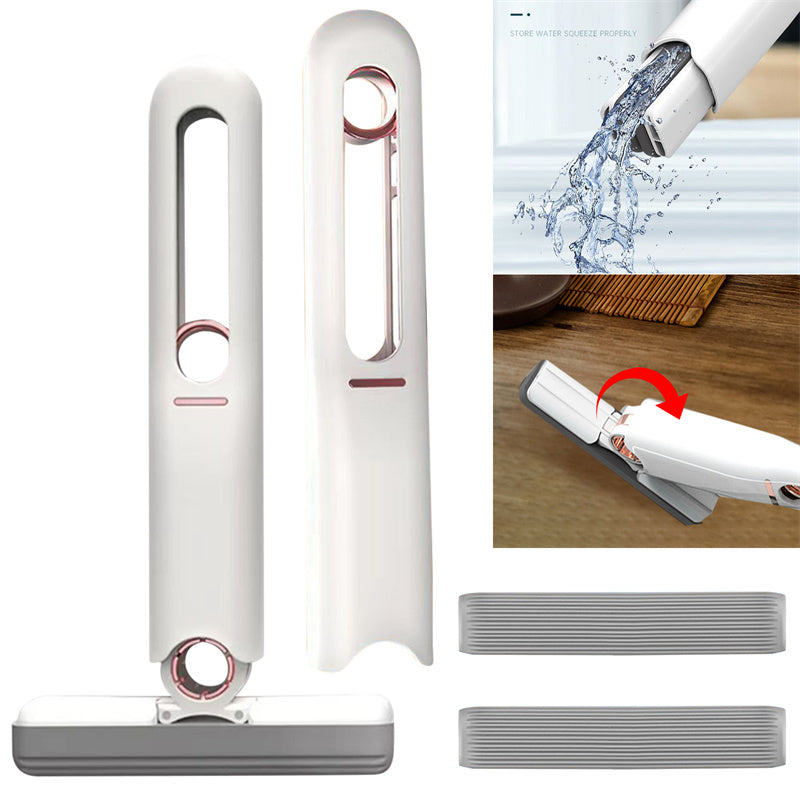 LEVARIA™ QuickSpin Clean Mop – Self-Wringing Mini Mop