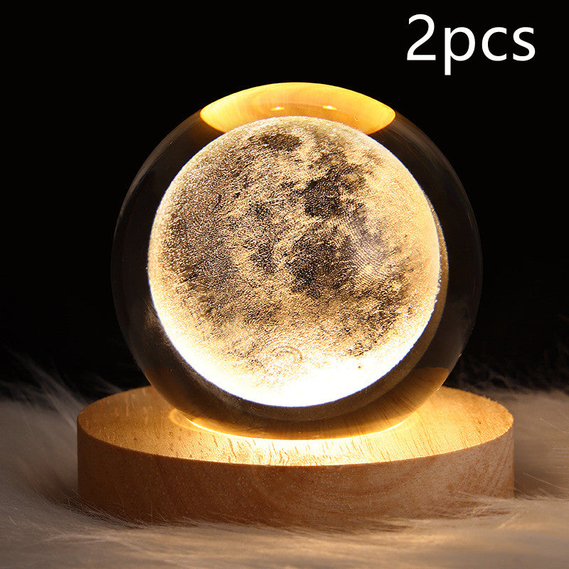 LEVARIA™ CrystalGlow Lamp – 3D Crystal Night Light