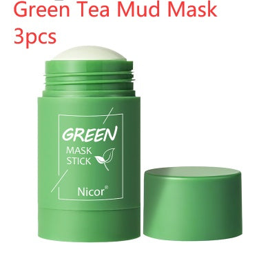 LEVARIA™ GlowClay Duo Mask – Green Tea & Eggplant Acne Treatment
