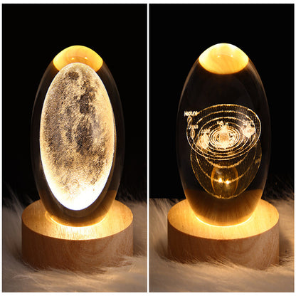 LEVARIA™ CrystalGlow Lamp – 3D Crystal Night Light