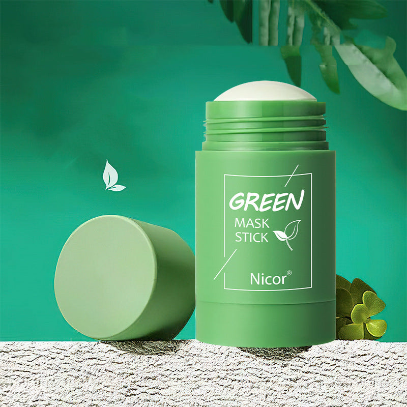 LEVARIA™ GlowClay Duo Mask – Green Tea & Eggplant Acne Treatment