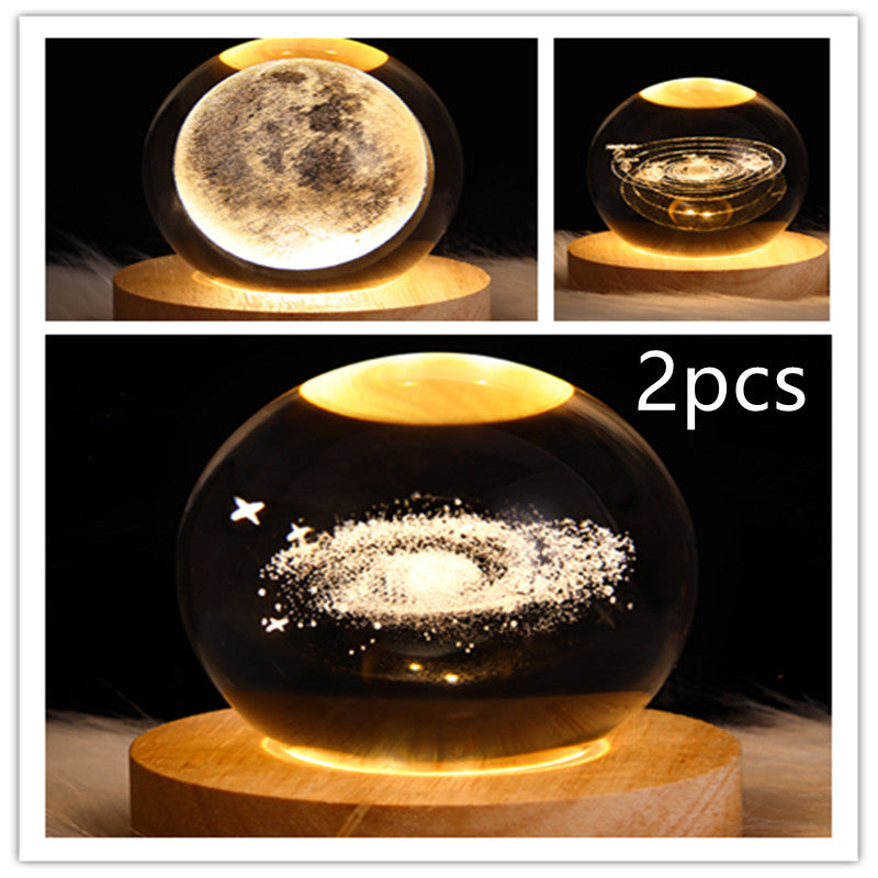 LEVARIA™ CrystalGlow Lamp – 3D Crystal Night Light