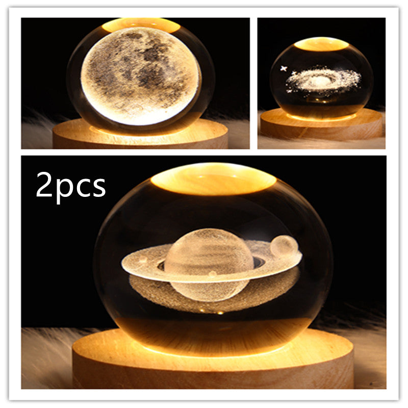 LEVARIA™ CrystalGlow Lamp – 3D Crystal Night Light
