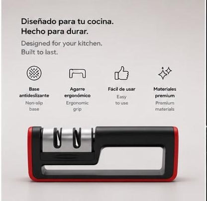 LEVARIA™ Professional Knife Sharpener, extra-fine edge, for effortless cuts