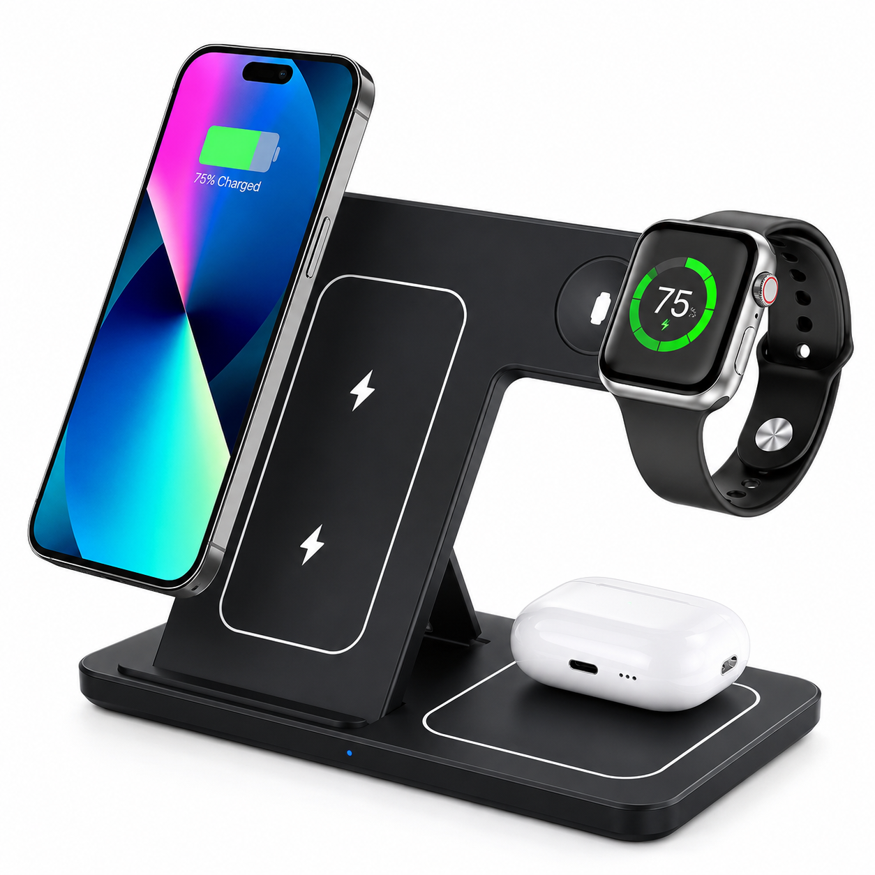 LEVARIA™ TrioCharge Pro – 3 In 1 Wireless Charging Station