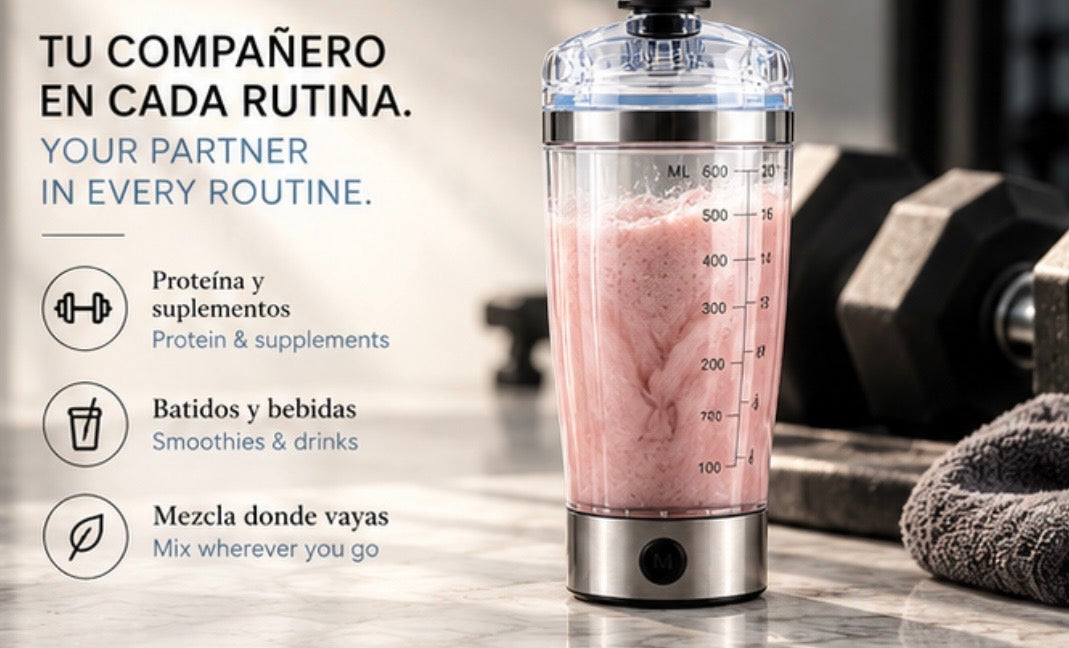Electric Protein Shake Stirrer USB Shake Bottle Milk Coffee Blender Kettle Sports And Fitness Charging Electric Shaker Cup