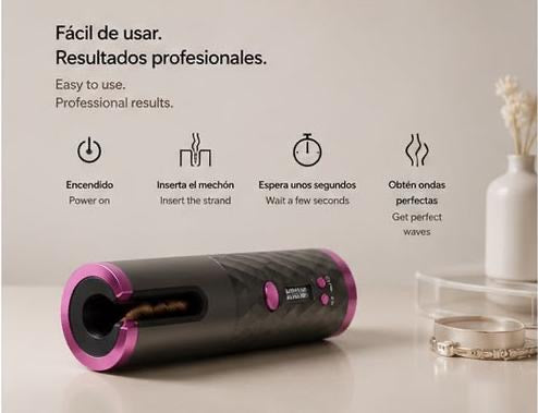 LEVARIA™ Rizador Automático Inalámbrico — Rizos Perfectos en Minutos Sin Esfuerzo