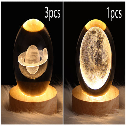 LEVARIA™ CrystalGlow Lamp – 3D Crystal Night Light