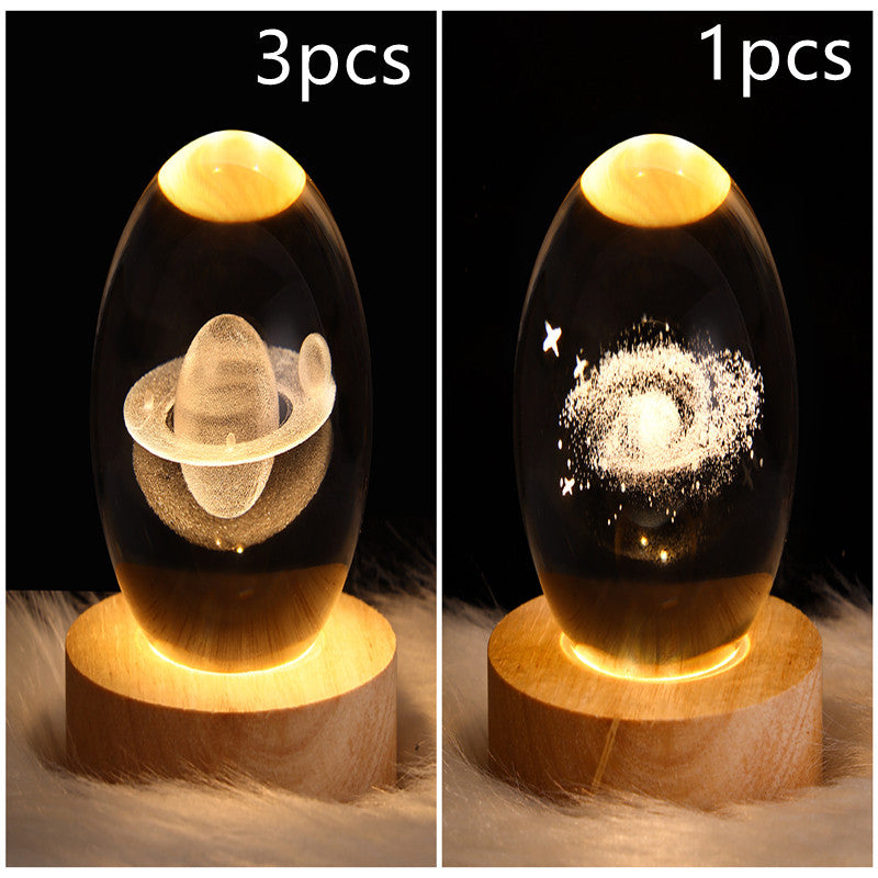 LEVARIA™ CrystalGlow Lamp – 3D Crystal Night Light