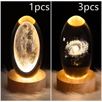 LEVARIA™ CrystalGlow Lamp – 3D Crystal Night Light