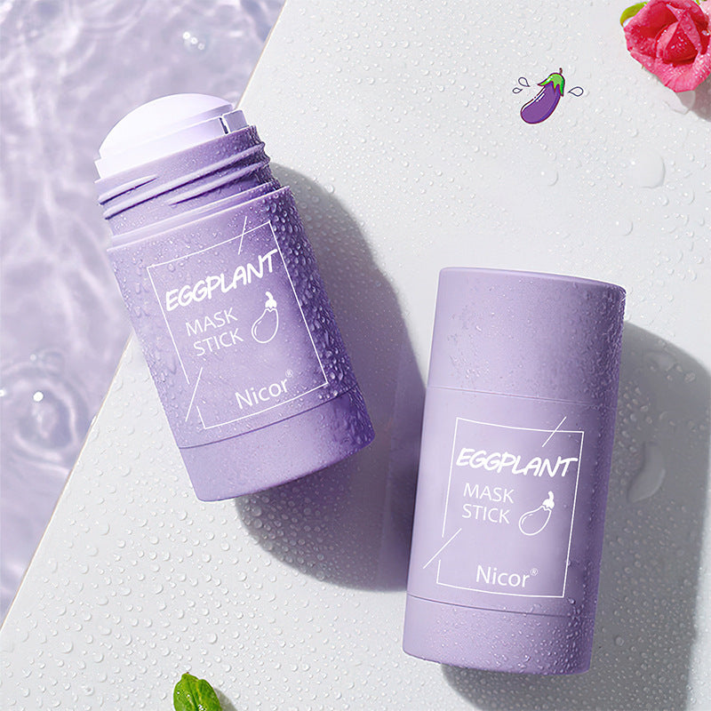LEVARIA™ GlowClay Duo Mask – Green Tea & Eggplant Acne Treatment