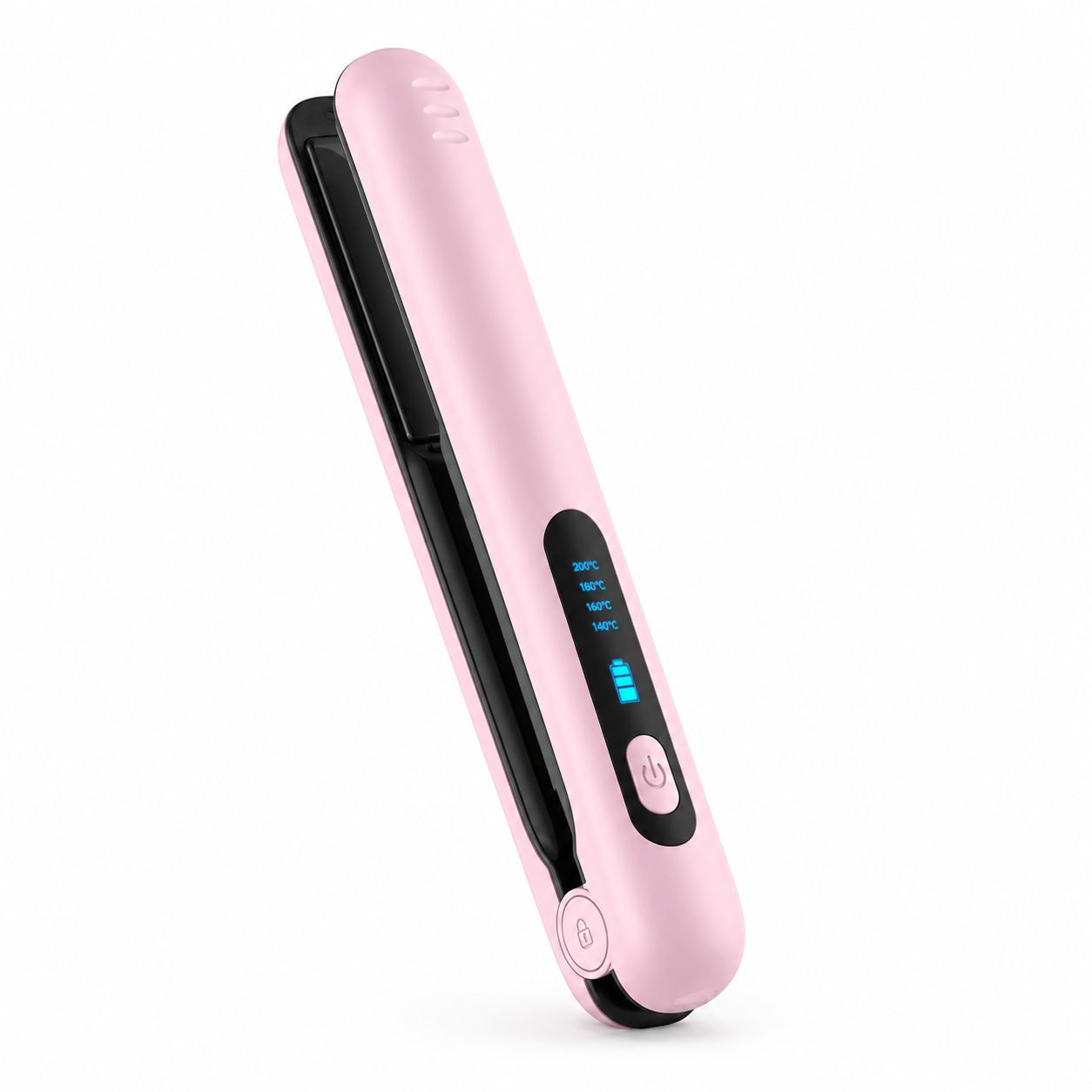 LEVARIA™ SilkWave Air Styler – Wireless Hair Straightener & Curler