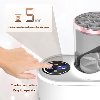 LEVARIA™ Limpiador Automático de Brochas 2 en 1 | Lava, Seca y Desinfecta en Minutos