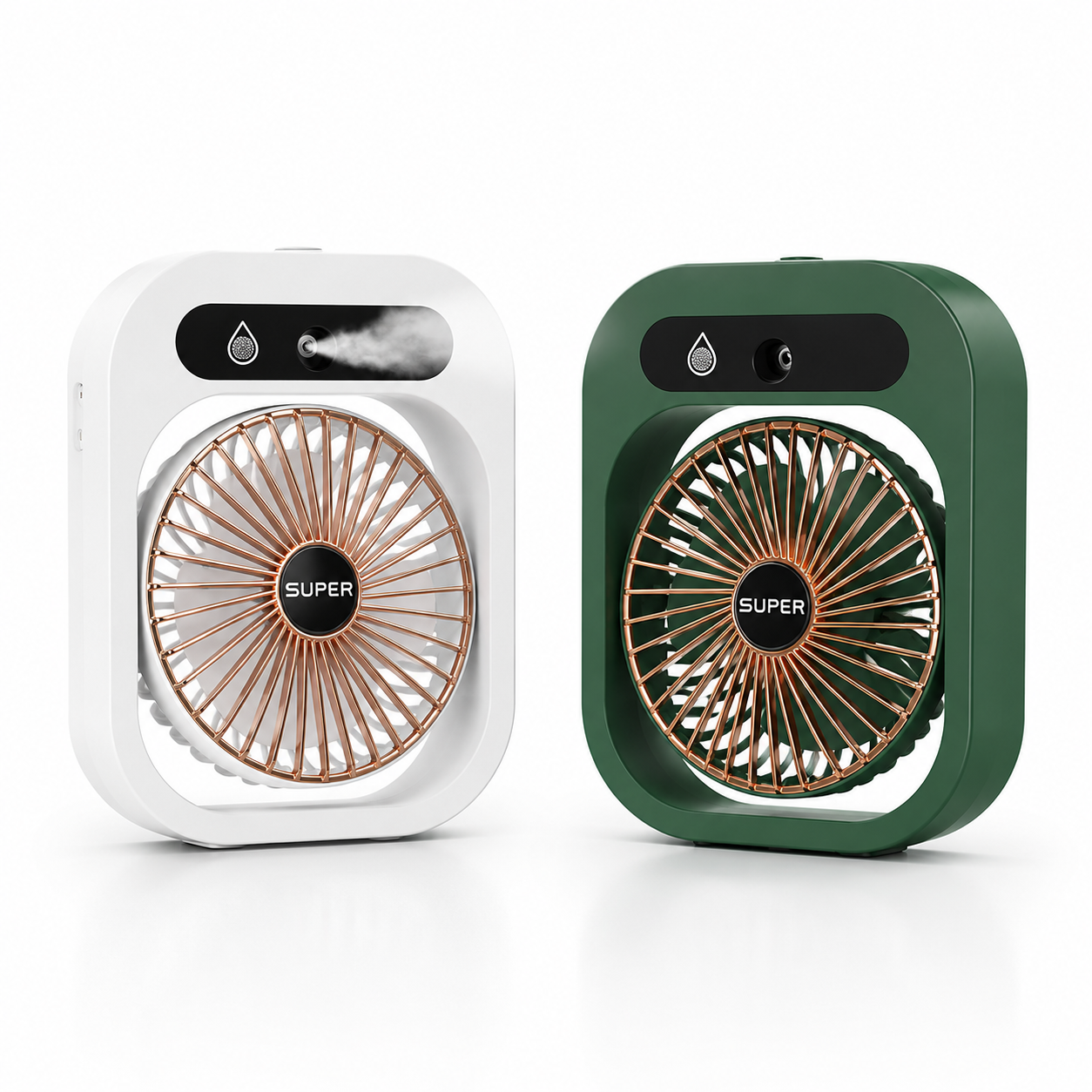 LEVARIA™ Mini Portable USB Air Conditioner | Fan with Spray + 3 Speeds