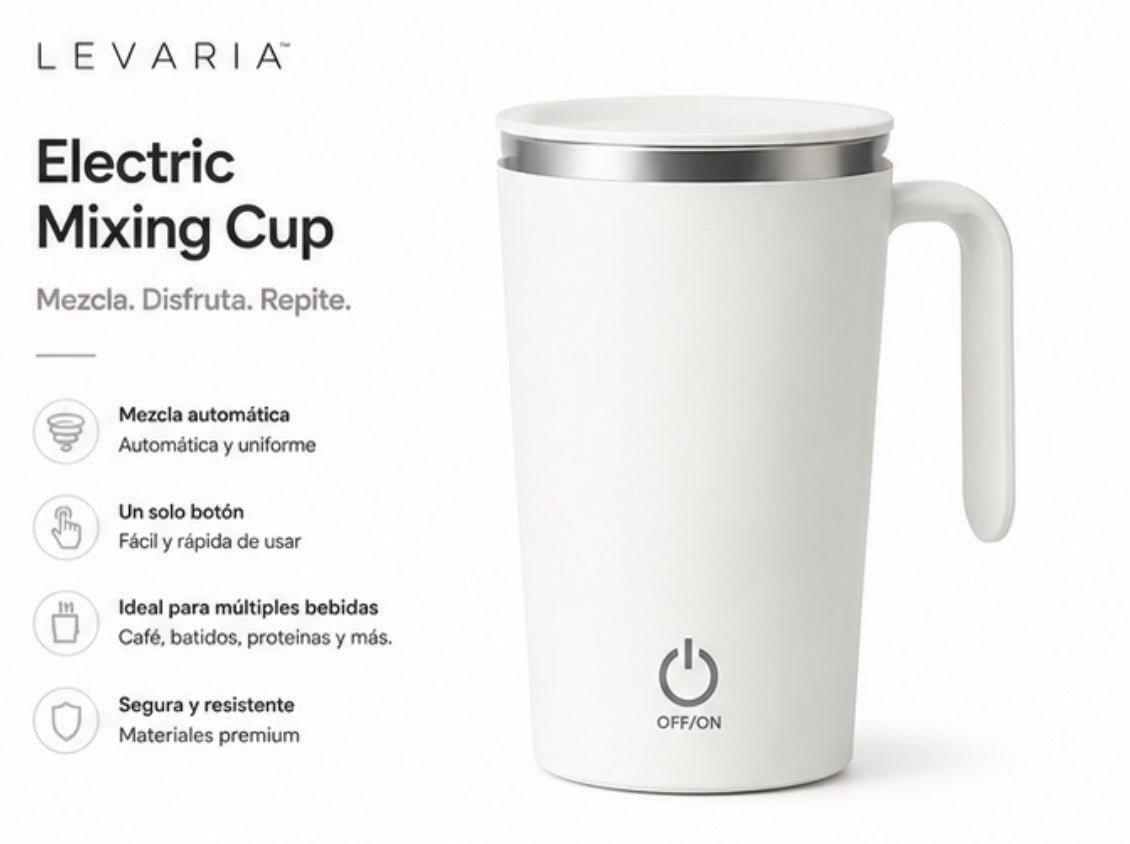LEVARIA™ Magnetic Stirring Mug, Portable, Ideal for Coffee and Smoothies