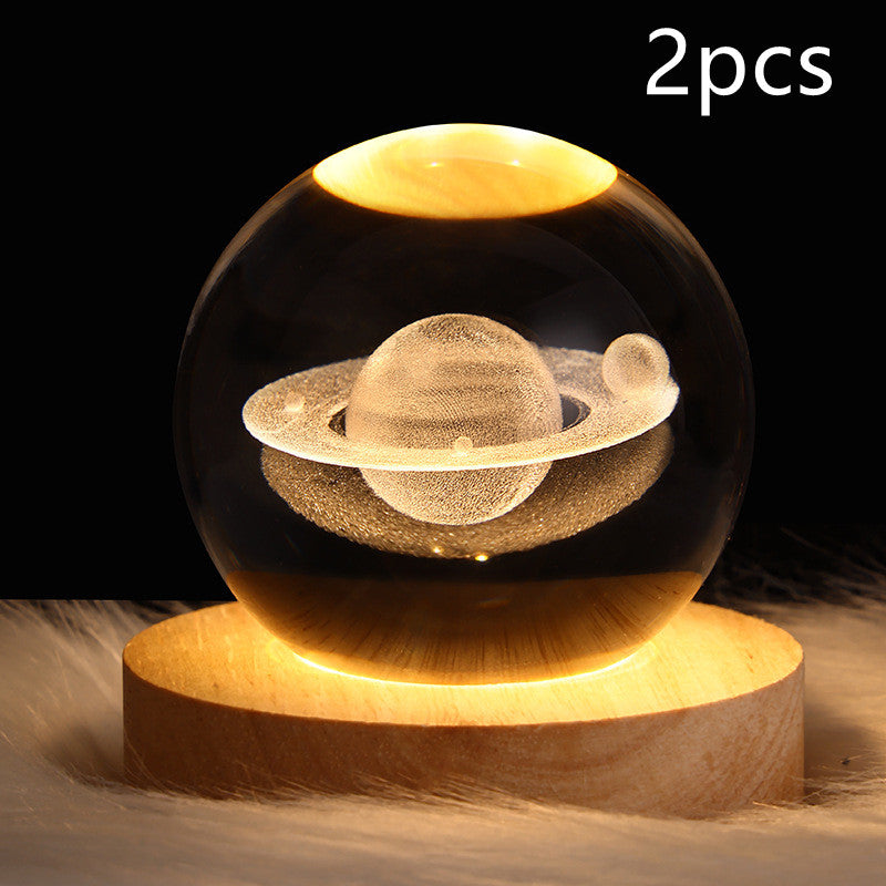 LEVARIA™ CrystalGlow Lamp – 3D Crystal Night Light