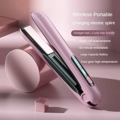 LEVARIA™ SilkWave Air Styler – Wireless Hair Straightener & Curler