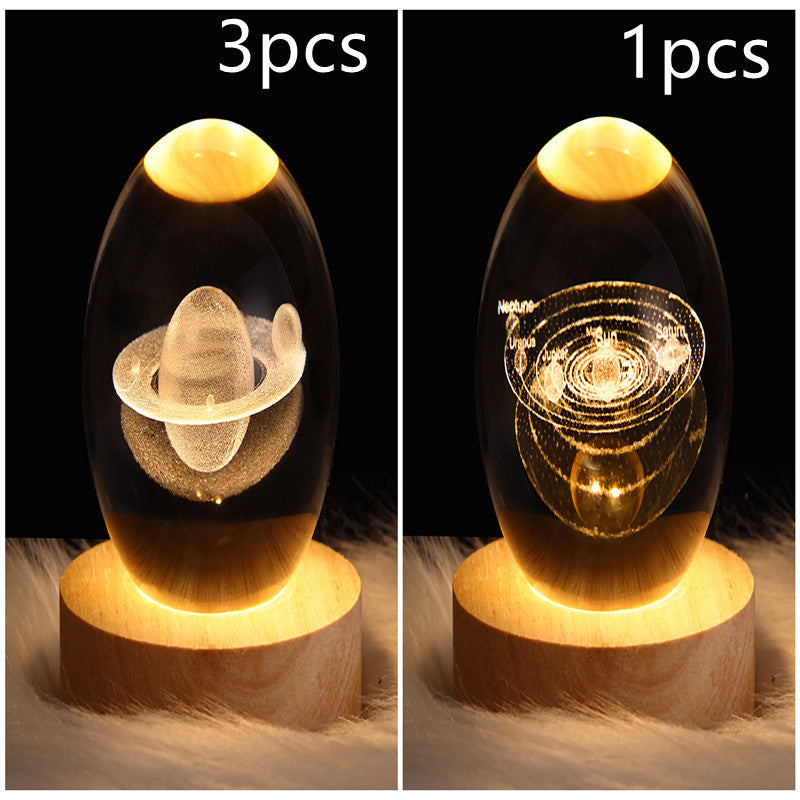 LEVARIA™ CrystalGlow Lamp – 3D Crystal Night Light