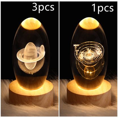 LEVARIA™ CrystalGlow Lamp – 3D Crystal Night Light