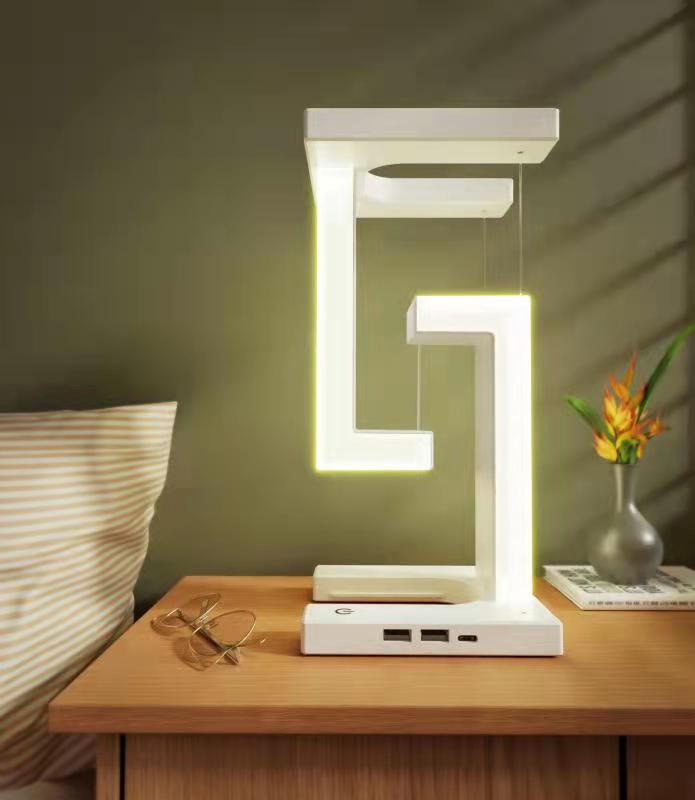 LEVARIA™ 3-in-1 Floating LED Lamp with Wireless Charging | Light, Decorate and Charge your Smartphone