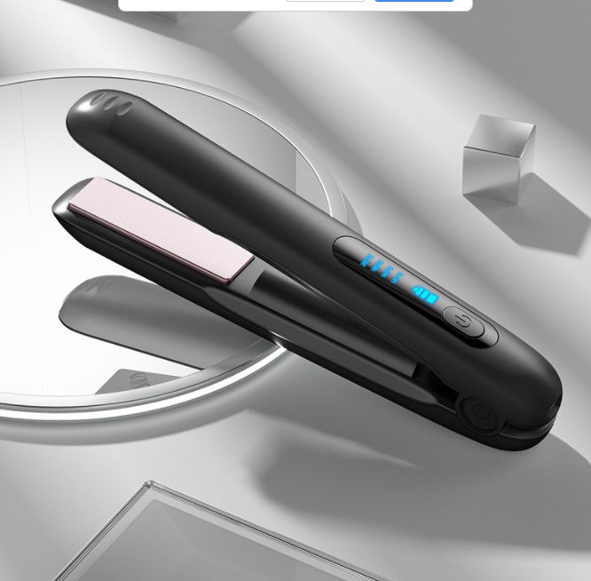 LEVARIA™ SilkWave Air Styler – Wireless Hair Straightener & Curler