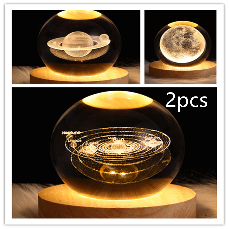 LEVARIA™ CrystalGlow Lamp – 3D Crystal Night Light