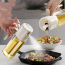 •2 en 1, botella de aceite de cocina, spray y dispensador de aceite.                                             •2 In 1 Oil Sprayer Bottle BBQ Cooking Oil Dispenser Olive Oil Pourers Sprayer Kitchen Baking Oil Mister Vinegar Bottle