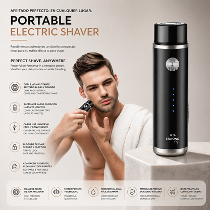 LEVARIA™ Afeitadora Eléctrica Profesional — Afeitado Suave, Rápido y Sin Irritación