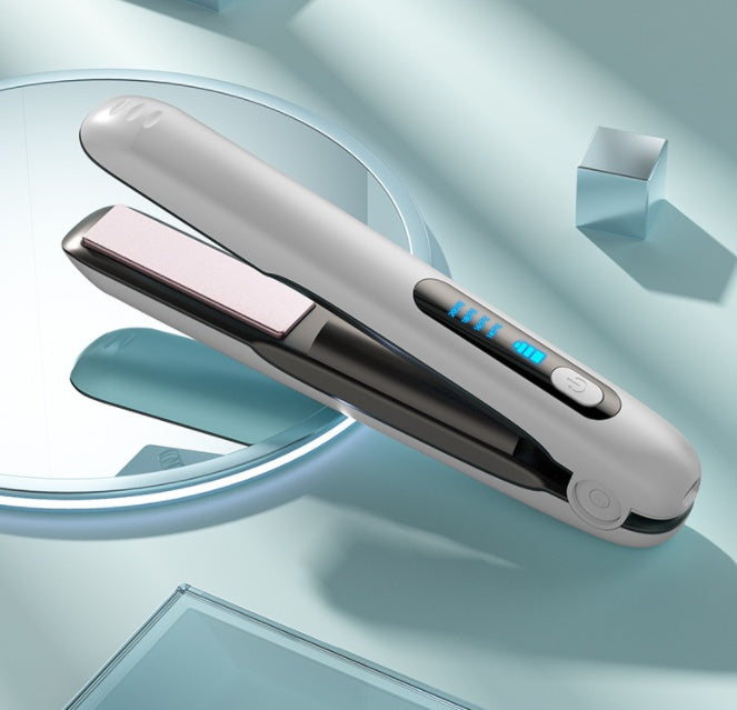 LEVARIA™ SilkWave Air Styler – Wireless Hair Straightener & Curler