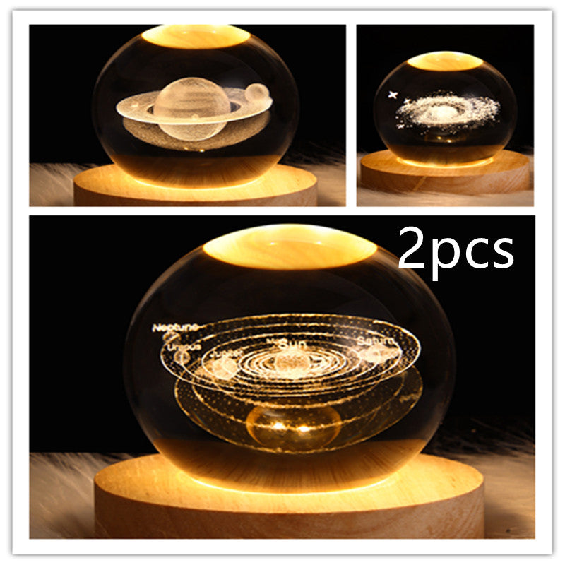 LEVARIA™ CrystalGlow Lamp – 3D Crystal Night Light