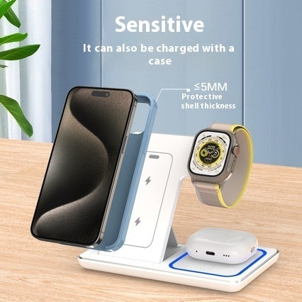 LEVARIA™ TrioCharge Pro – 3 In 1 Wireless Charging Station