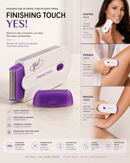 LEVARIA™ Depilador eléctrico para bello en todo el cuerpo. Sin irritación, llévalo contigo en todo momento