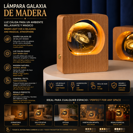 LEVARIA™ CrystalGlow Orb Light – Decorative Crystal Lamp with Touch LED Light